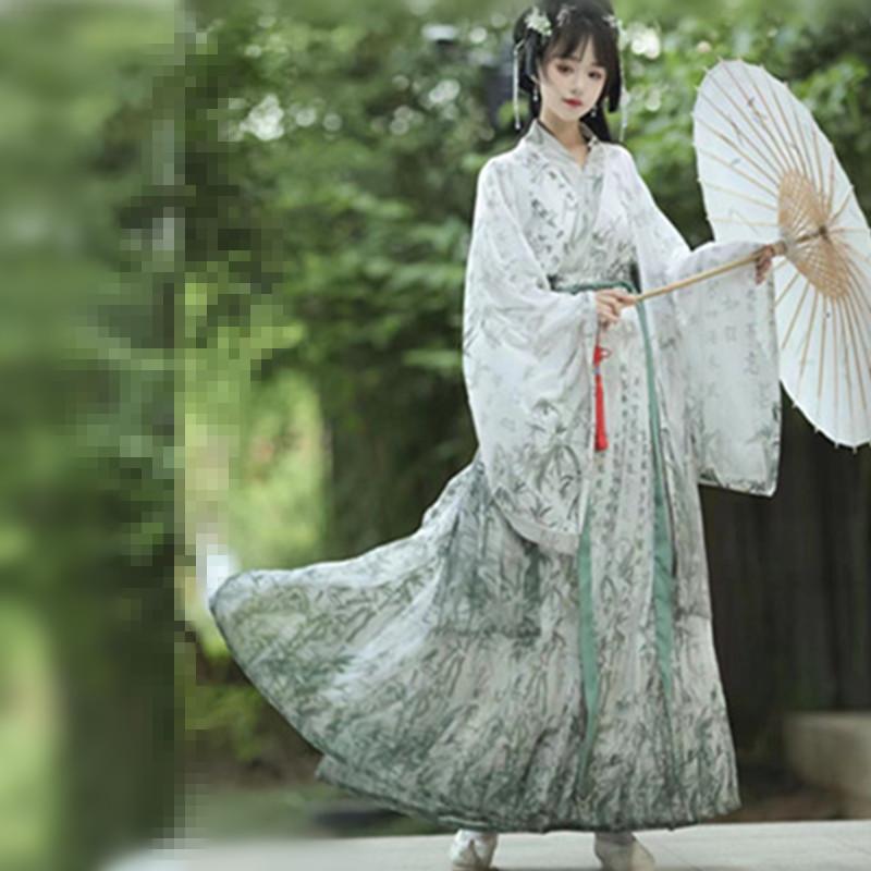 オリジナルの竹建宇漢服、男女兼用、腰までの長さ、国民風、横暴なカップルスタイル、書道、武道、古代衣装、日常多用途|undefined
