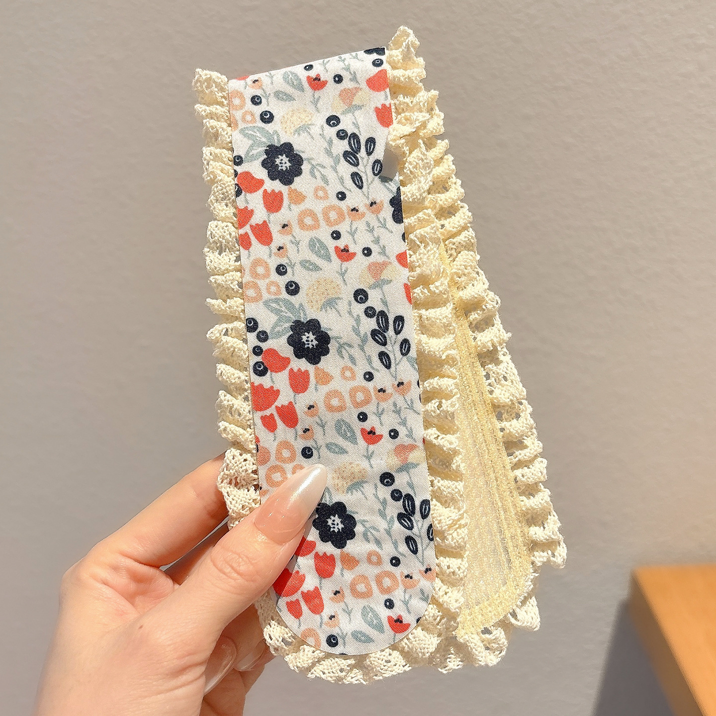 Nuevo crisantemo frange post de acabado de cabello artefacto Velcro banda de cabello lavado de cara fijo cabello pegado post de cabello tocado