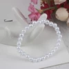 Plastic bracelet from pearl, 6mm