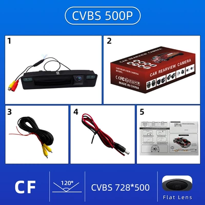 Suitable for 12/13 Fox hatchback sedan handle CCD night vision image car reversing rear view camera (Vehicle camera) - ford-151617-focus-ccd-cvbs