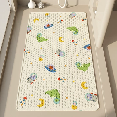 Avtomobil döşəmə paspasları, Children's Bath Mat, Special for - spaceship-dinosaur-40x70cm-affordable-model