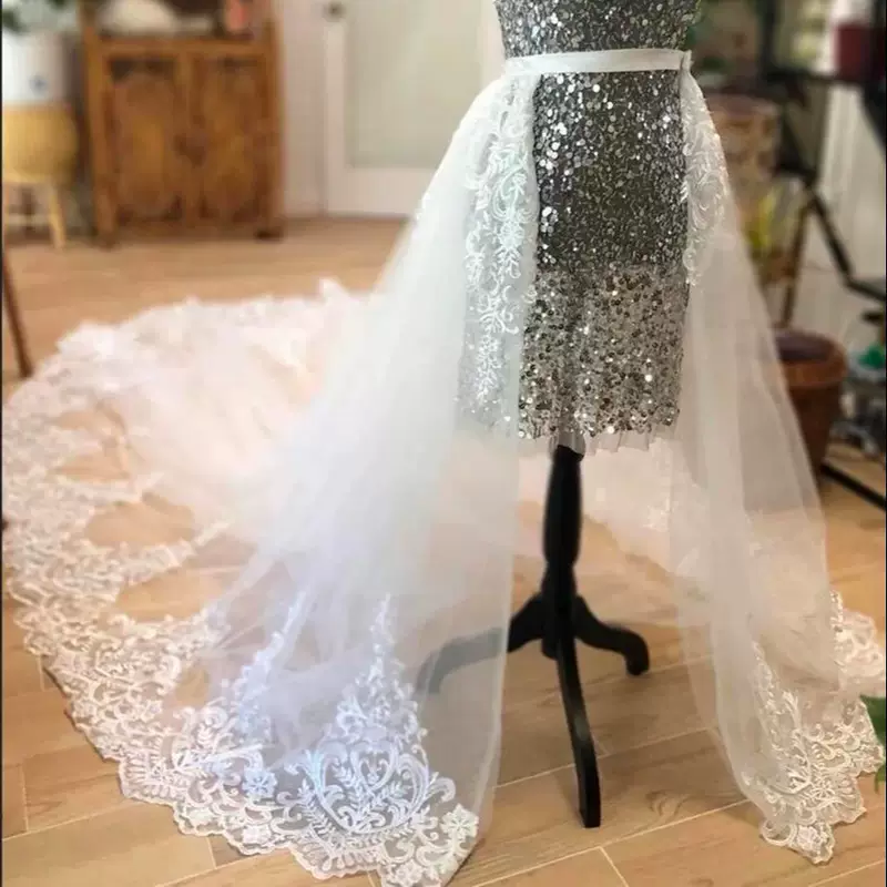 Съемный кружевной аксессуар, юбка, AliExpress, Amazon, свадебные аксессуары