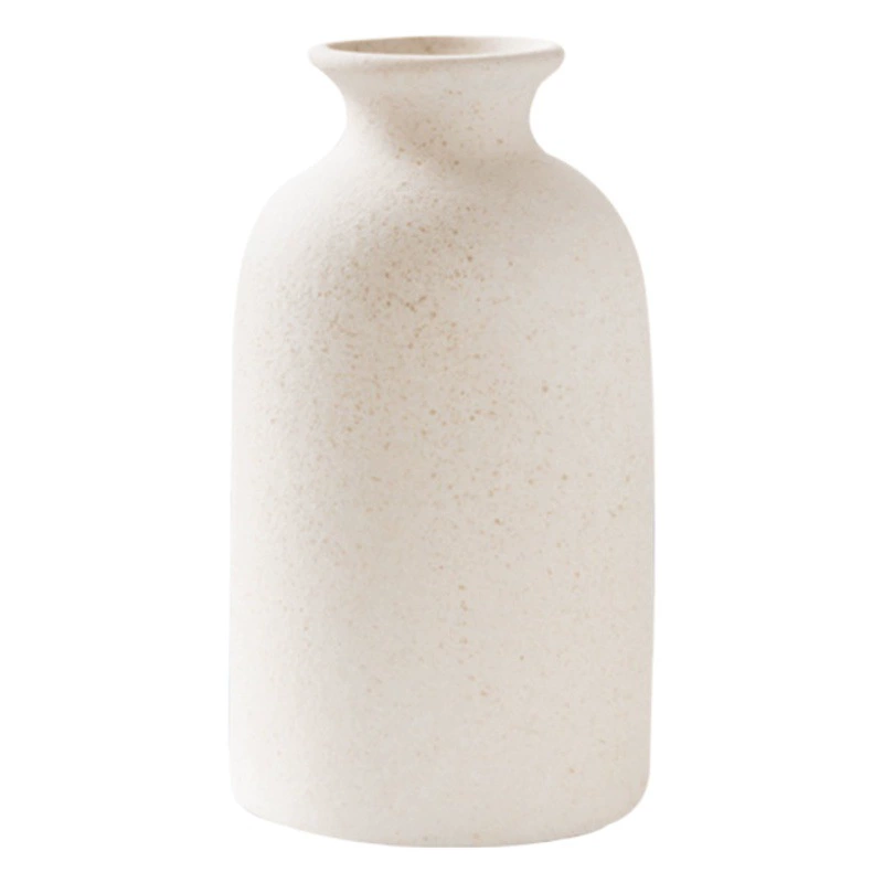 Простая Ретро Матовая керамическая ваза керамогранит круглая бутылка креативное украшение дома скандинавские Ретро пасторальные ремесла