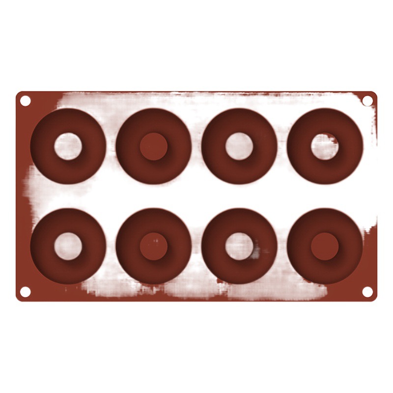 Cocina hornear herramientas silicona pastel molde de silicona 8 piezas donut 4 piezas donut 6-pieza donut 6-pieza donut molde