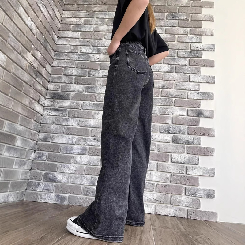 俄罗斯服装外贸牛仔裤女2025新款阔腿裤女装跨境OZON/WB一件代发|undefined