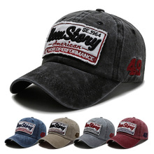 外贸水洗字母棒球帽户外防晒鸭舌帽休闲百搭街头遮阳帽子女批发