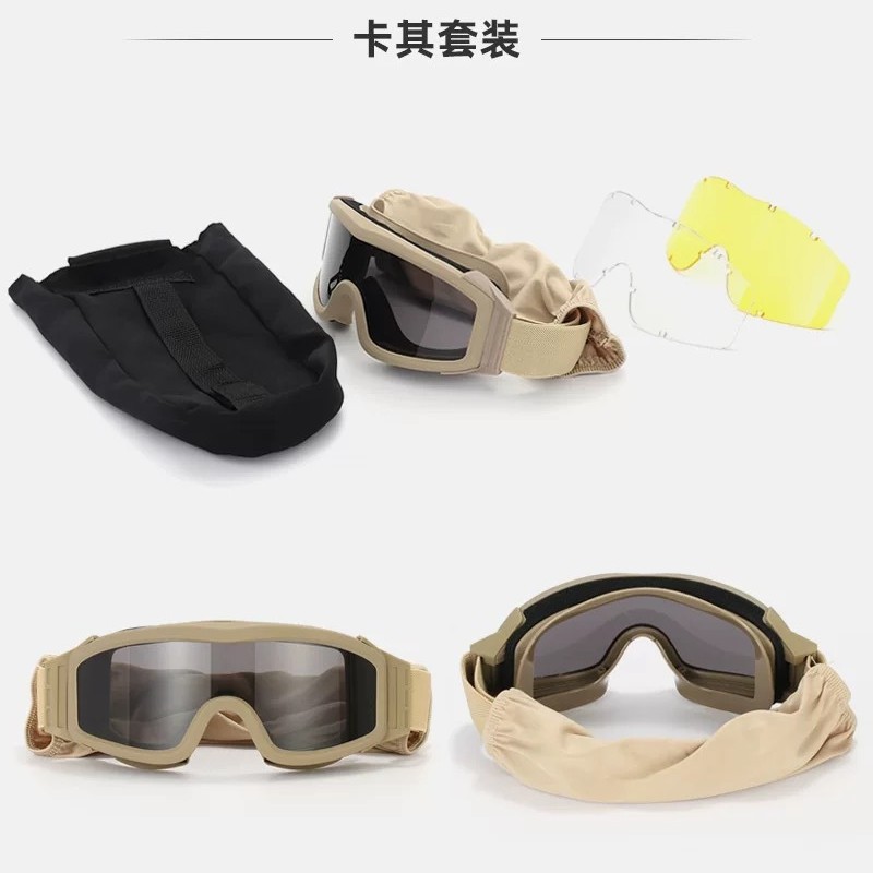 Gafas Tácticas de Protección de PC y TPU a Prueba de Explosiones para Juegos CS y Campo