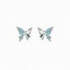 Blue advanced design earrings, light luxury style, high-quality style