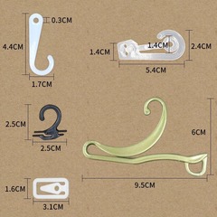 Plastic Hook Socks Accessory Sock Hook Manufacturer Wholesale 2-Character Display PP Hook Question Mark Hook Glove Packaging Hook