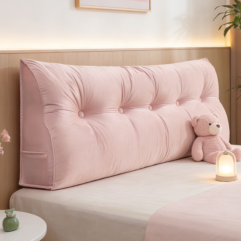 Triangular Pillow, Bed Headboard Cushion, Bedroom Tatami Double Sofa, Bay Window Backrest, Removable and Washable, Direct Sales from the Manufacturer