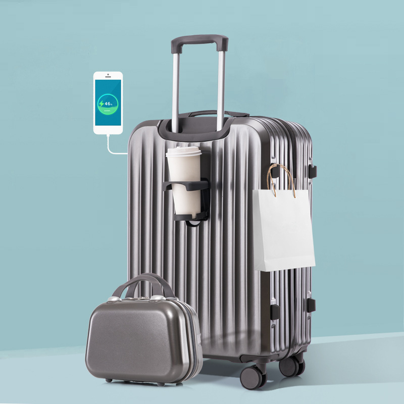Nueva maleta multifuncional silenciosa rueda universal 22 pulgadas caja de cifrado caja de tirón