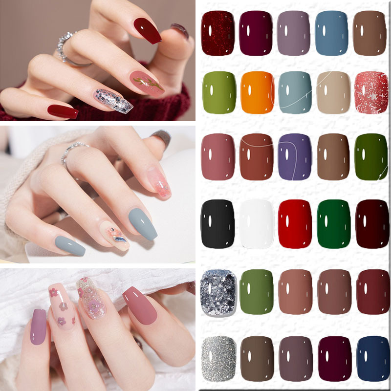 梦幻花园指甲油套装水性指甲油可撕无味免烤快干持久裸色亮油批发