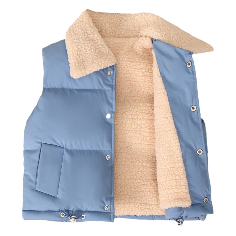 Niños 2023 nuevo polar fleece chaleco niñas Otoño e Invierno chaleco polar superior bebé cálido chaleco desgaste exterior