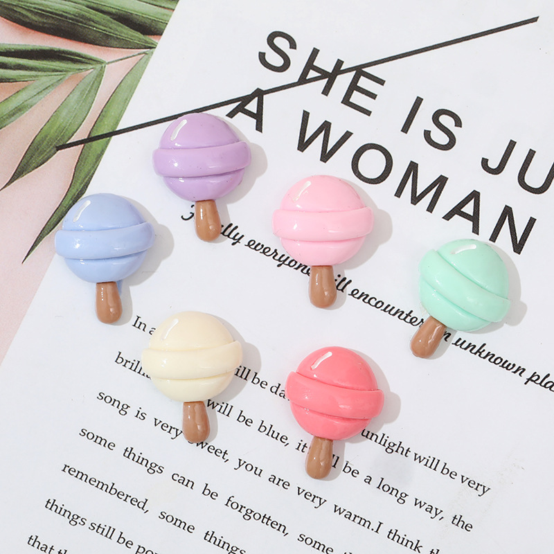 Internet celebridad DIY accesorios resina helado pegamento teléfono móvil cáscara jalea color material de la piruleta Accesorios Al Por Mayor