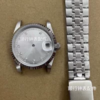Часы Аксессуары 74033 D Корпус 8200 2824 2836 2846 Корпус Корпус Blue Treasure Зеркало Корпус Серебряная тарелка