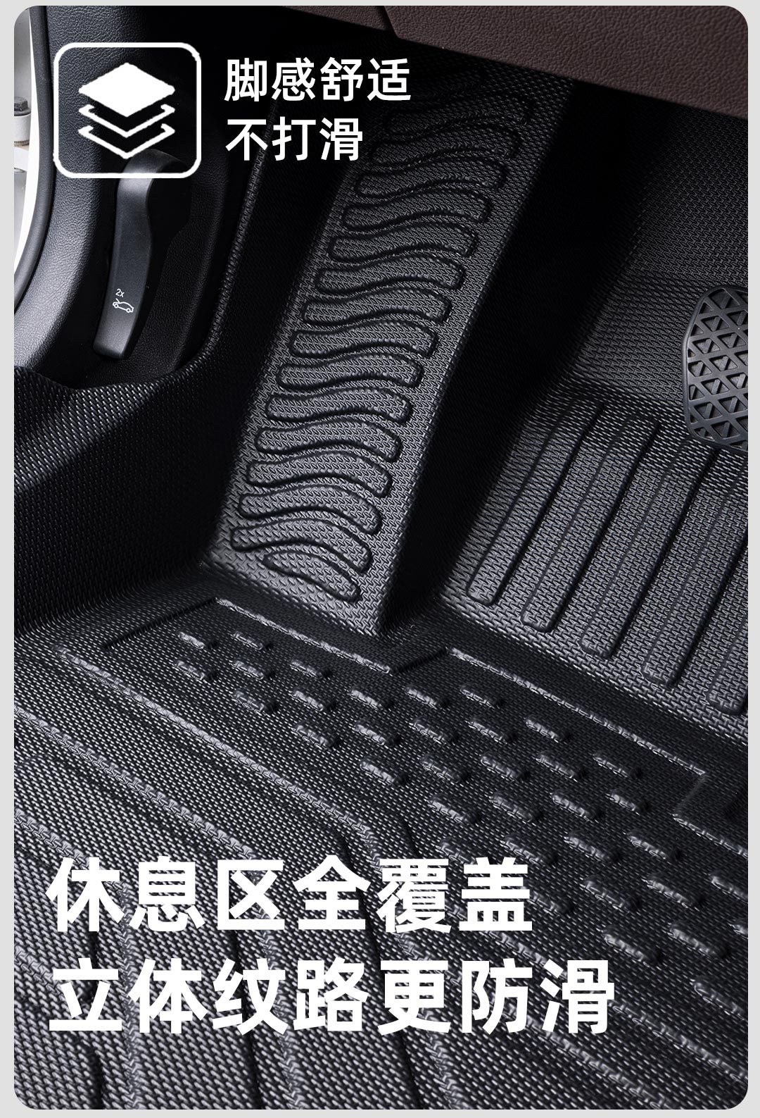Tpe Car Door Sill Mats, Custom-Fit, Full Coverage, Thickened, High Wear Resistance, Non-Slip Carpet Mats, Tpe Automotive