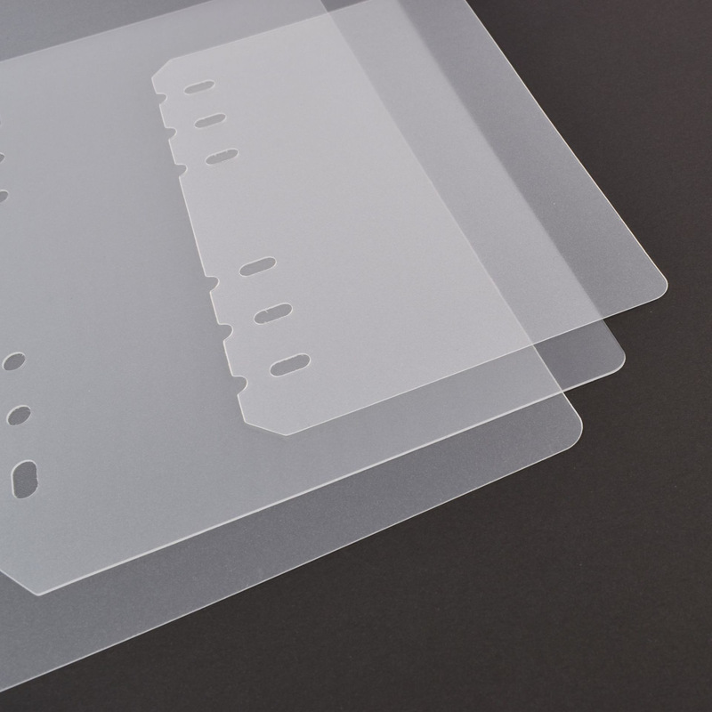 Frosted Pp Transparent A5/A6 Loose-Leaf Notebook Inner Pages Blank Divider Pages Universal 6-Hole Card Album Divider Board Pad Frosted Pp Transparent A5/A6 Loose-Leaf Notebook Inner Pages Blank Divider Pages Universal 6-Hole Card Album Divider Board Pad