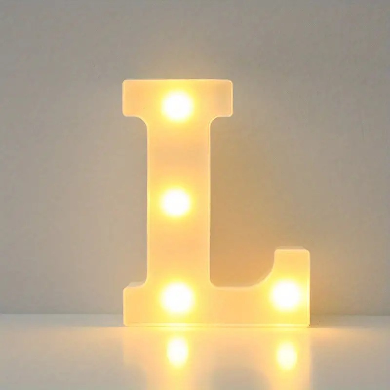 Amazon (16cm) LED blanco inglés número de letras lámpara de cumpleaños propuesta de matrimonio atmósfera lámpara LED lámpara decorativa