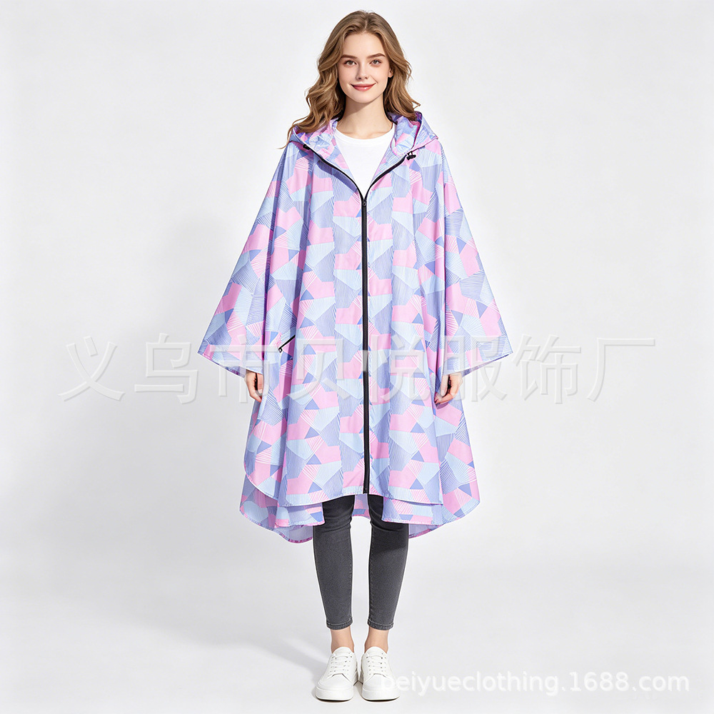 Poncho Impermeable Ligero Tipo Capa, Transpirable, para Ciclismo y Uso al Aire Libre image 46