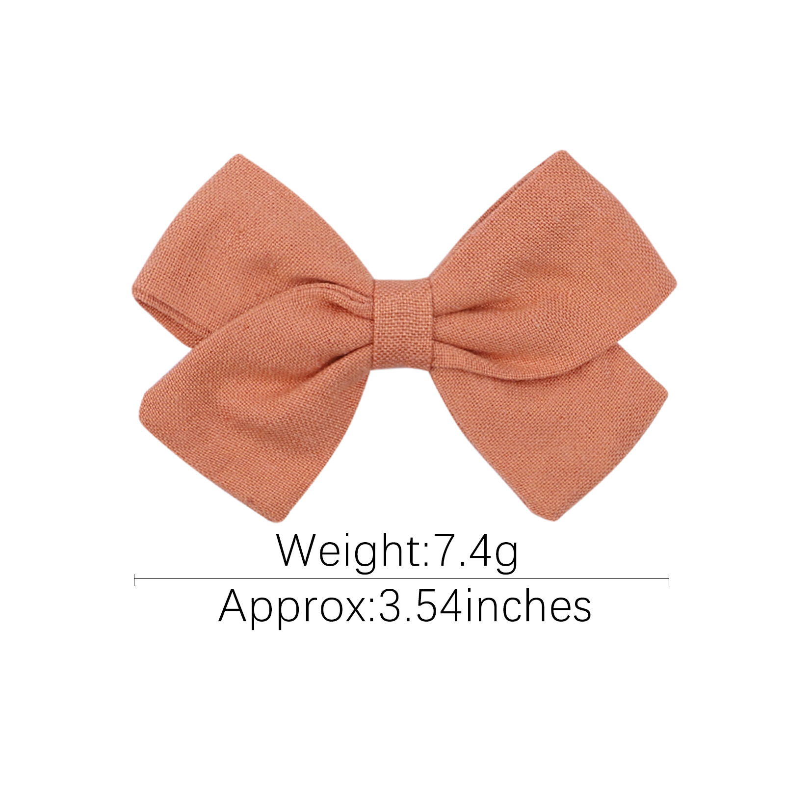 Fashion New Children's Bow Hairpin Baby Hairpin Personality Cotton Solid Color Hairpin display picture 2