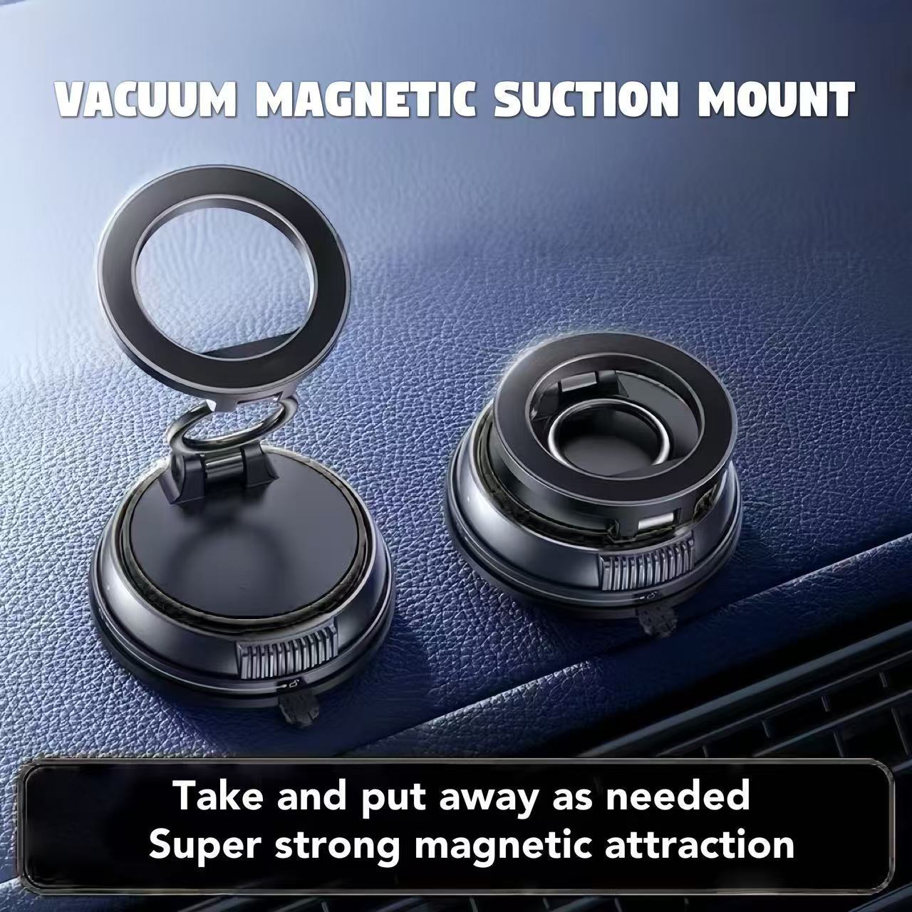 Soporte de teléfono móvil de vacío magnético de navegación automotriz consola central multifuncional conveniente soporte de teléfono móvil universal montado en vehículo