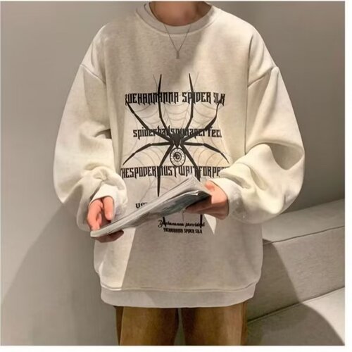 Men's Ins Trend Brand Loose Casual Base Shirt American Style Versatile Long T-Shirt for Autumn and Winter