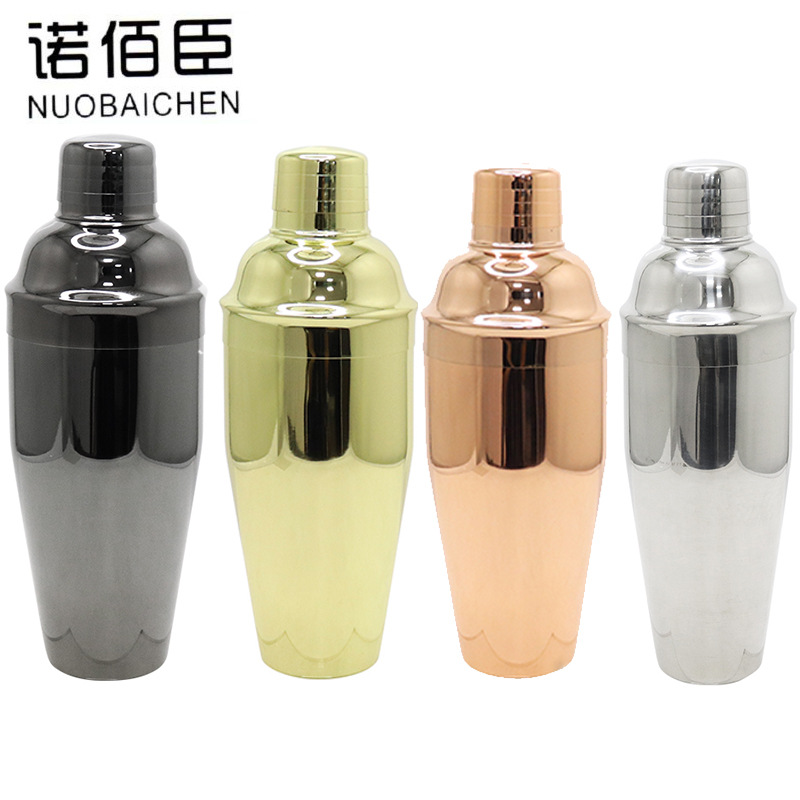304 de acero inoxidable Shaker bar Shaker de tres secciones Shaker Europea Shaker 550mlshaker transfronteriza
