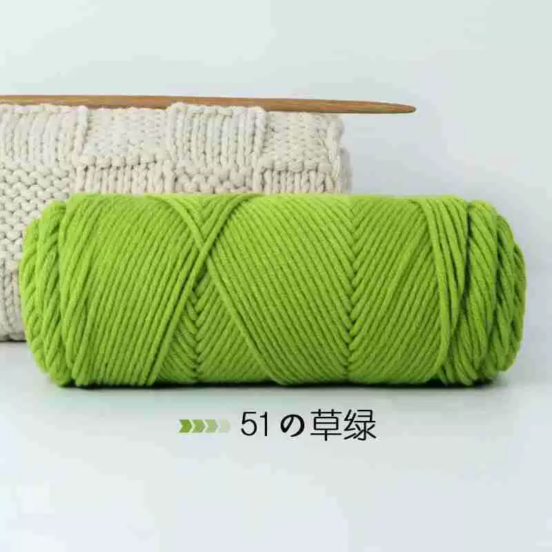 8-проволочная пряжа Lover Cotton, толстая расширенная волокнистость, моток 100 г, крупный вязальный размер 3–7 мм, 5 шт.