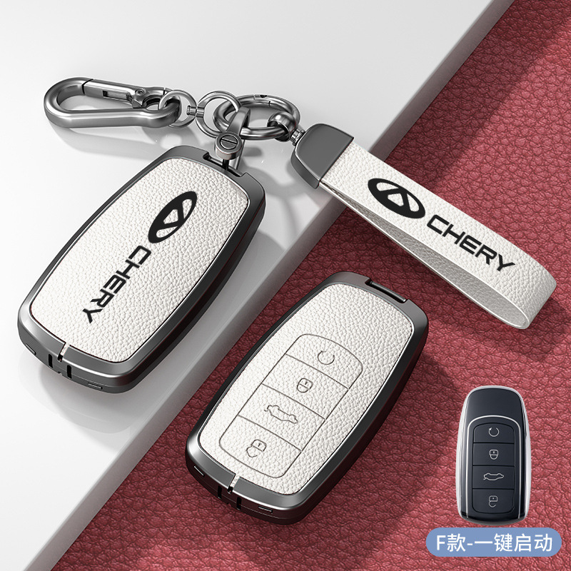 F형 흰색 아연 합금 쉘 + 하드웨어 스트랩