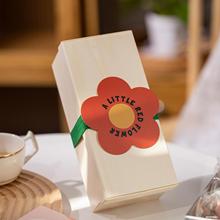 曲奇饼干包装盒雪花酥太妃牛轧糖果烘焙糕点礼盒高档木盒铁盒绑带