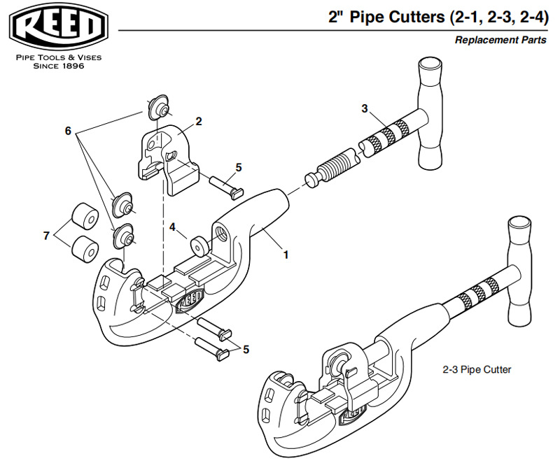 2-4WG管割刀-REED力得2寸金属管切管机