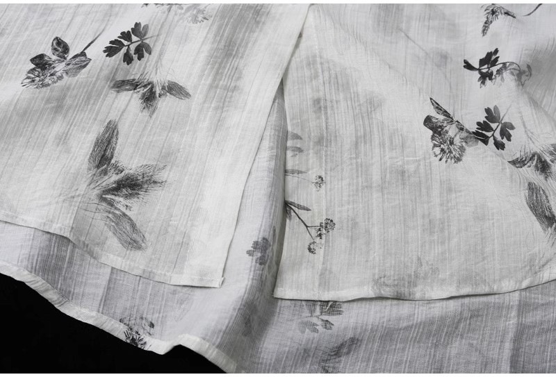 Women's Gender Wholesale Women's Chinoiserie Casual Simple Style Flower Long Sleeve Blouses