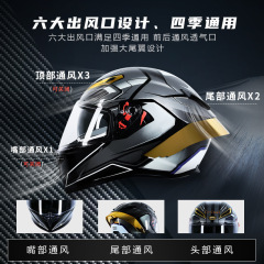 3C Certified Carbon Fiber Motorcycle Helmet Winter Men Full Face Dual Lens Electric Scooter All-Season Universal Safety Hat
