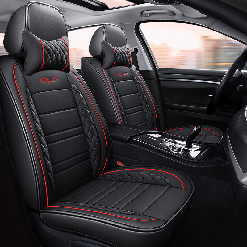 Foreign trade car seat cushion factory direct all-inclusive full leather small diamond four seasons general car seat cushion