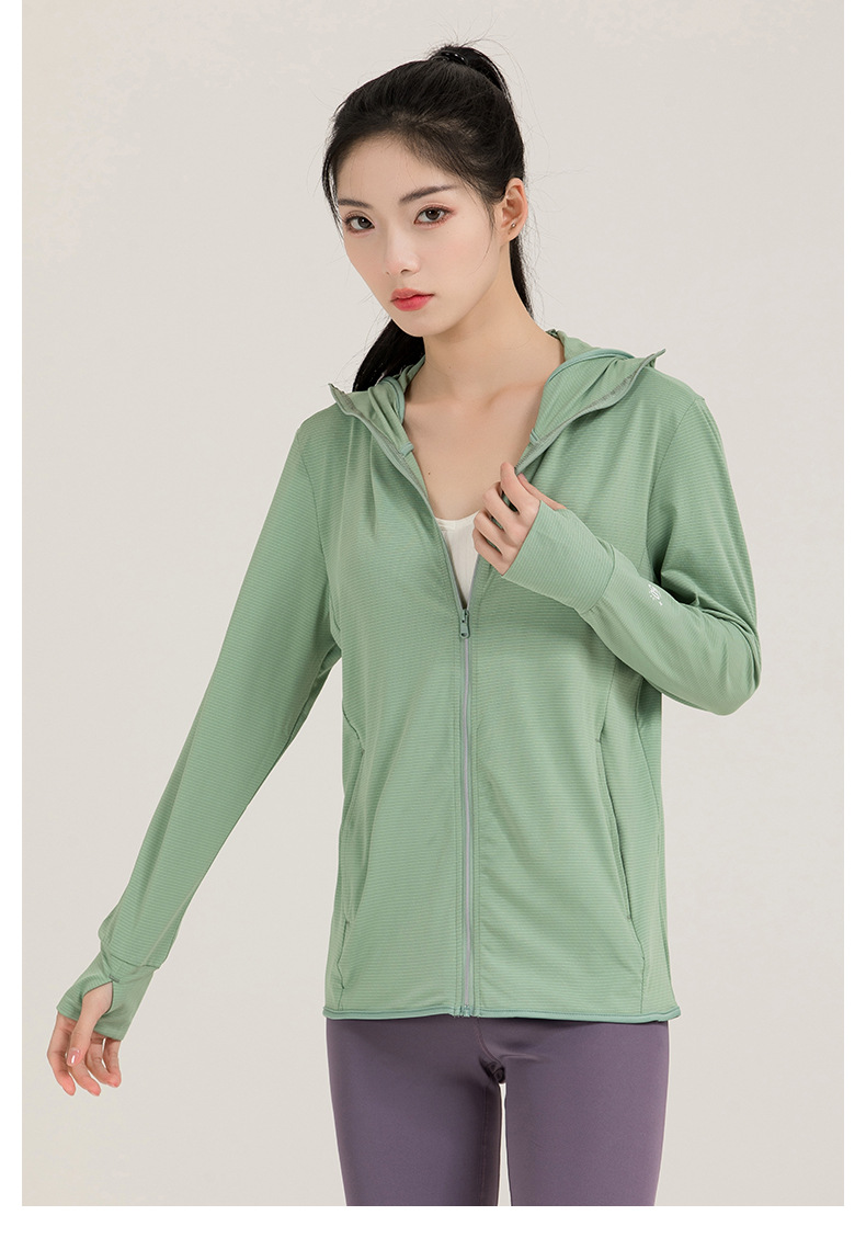 【中国直邮】奢笛熊 夏季原纱防紫外线户外骑行开车冰丝质感外套防晒服防晒衣   女款 远峰蓝 M