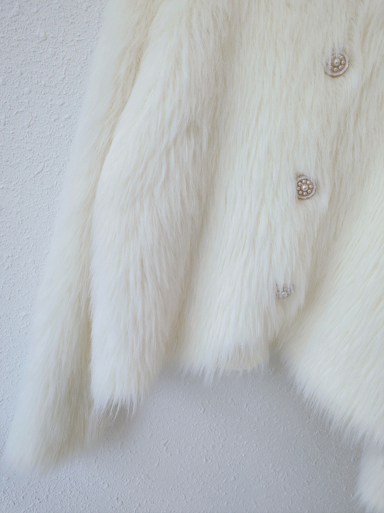 Damenbekleidung Fleece-Strickjacke, Pullover, Jacke, verdickt, kleiner Duftstil, kurz, vielseitig, weich, klebrig, Damenbekleidung_voghion.com