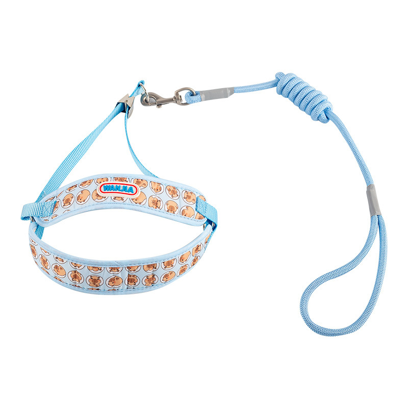 cuerda para perros pasear perros gato perros cuerda de tracción perros pequeño tipo chaleco anti- mordedura dibujos animados adorables mascotas productos de pecho y espalda