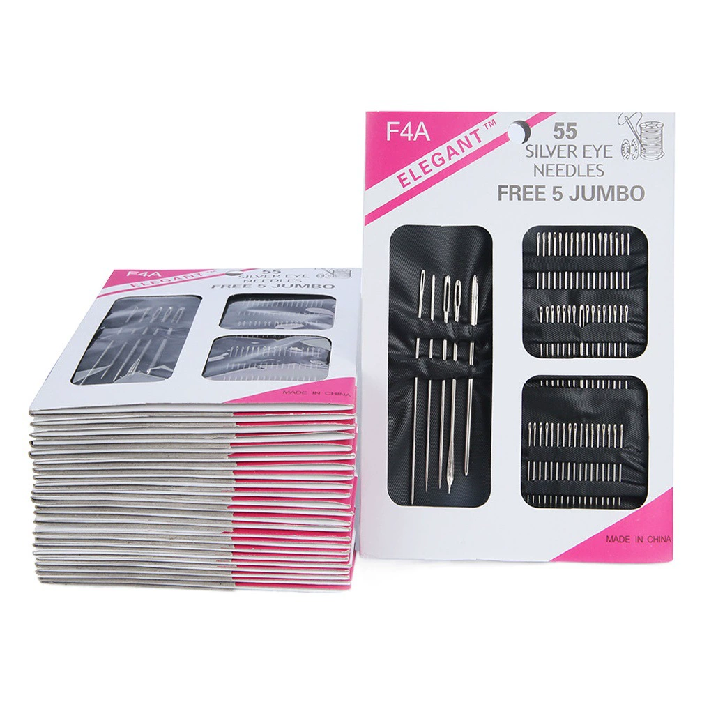 Оптовая продажа игольной карты из 55 предметов, набор игл для домашнего ручного шитья, аксессуары для шитья одежды, многофункциональная игольная карта.