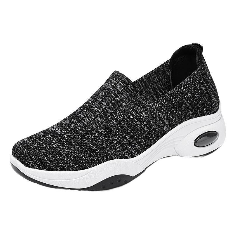Comercio exterior zapatos de mujer 2024 primavera slip-on gran tamaño transfronterizo solos zapatos planos zapatillas casuales zapatos de malla transpirable de las mujeres