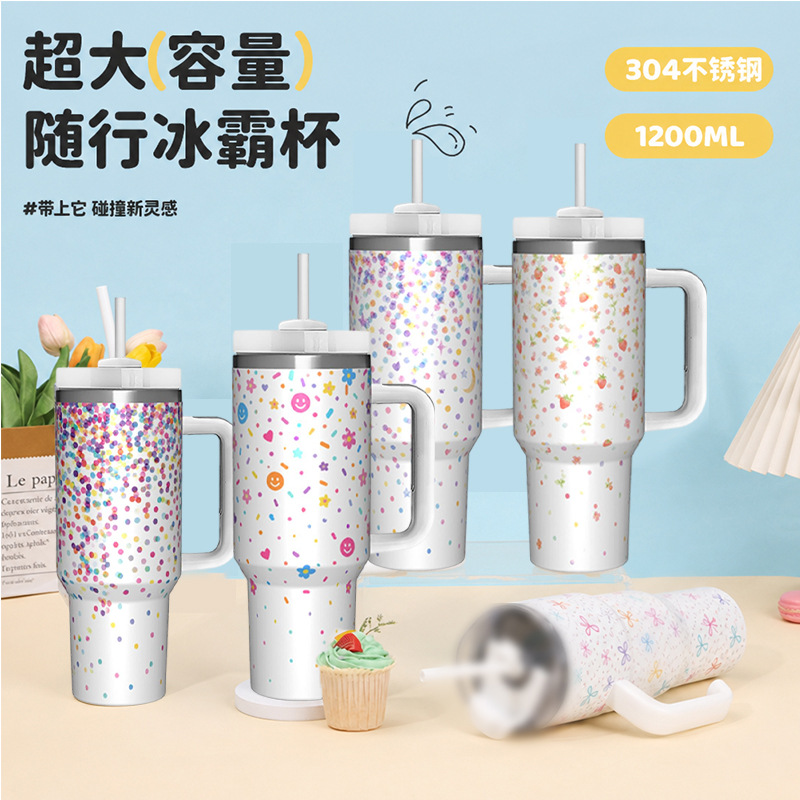 Explosiones transfronterizas Stanley con tazas de automóviles de acero inoxidable de 40oz tazas de hielo personalizadas