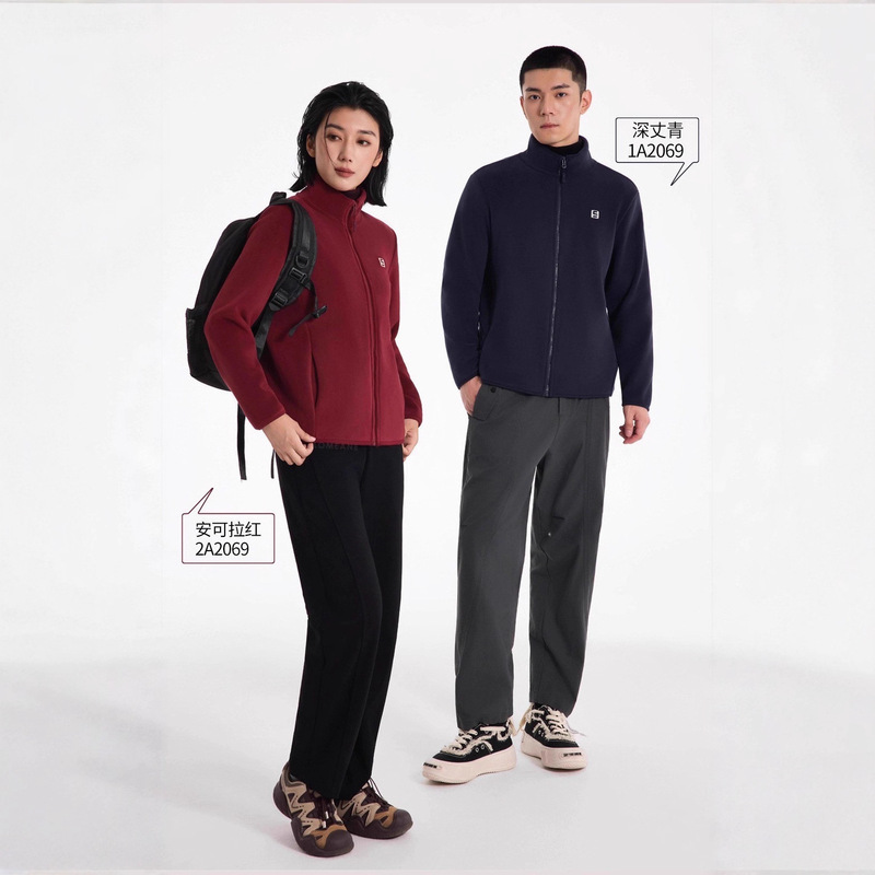 Ollie Velvet Cloud Jacket for Men and Women fleece-lined Thickened Warm Collar Zipper Cardigan Ollie Velvet Casual Top