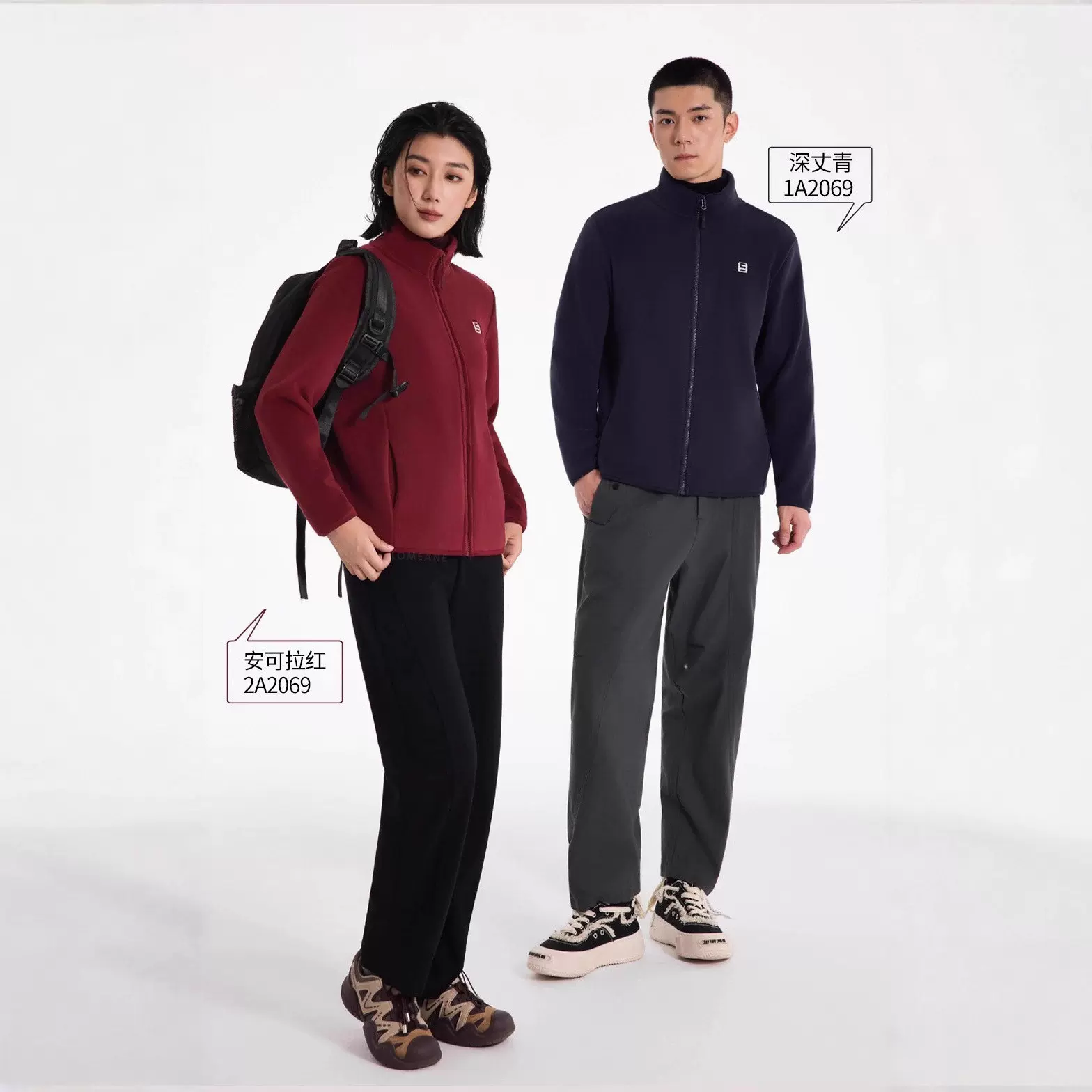 奥利绒云感外套男女同款加绒加厚保暖立领拉链开衫奥利绒休闲上衣