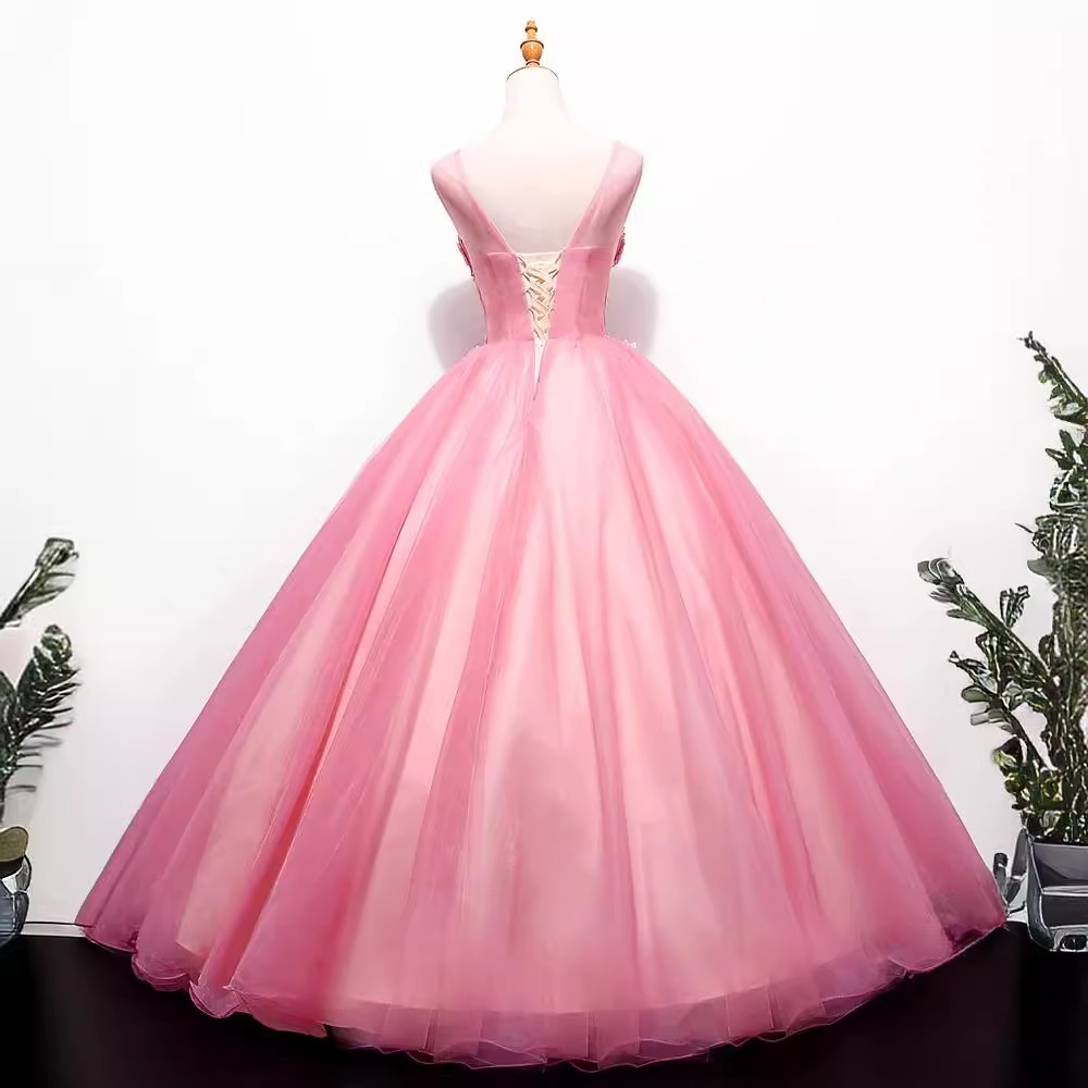 Vestido de noche petal de flores examen de arte música vocal hermosa voz rendimiento en solitario vestido anfitrión de reunión anual larga mujer delgada