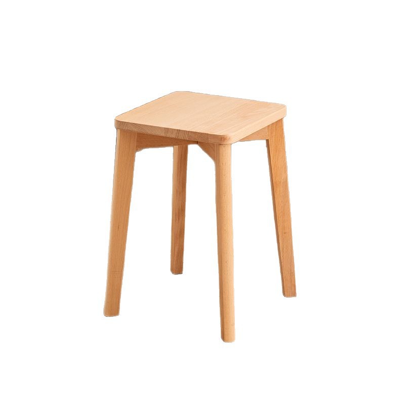 Fabrica directa taburetes de comedor de madera maciza sillas de mesa modernas sillas de respaldo dormitorio sala de estar simple adultos