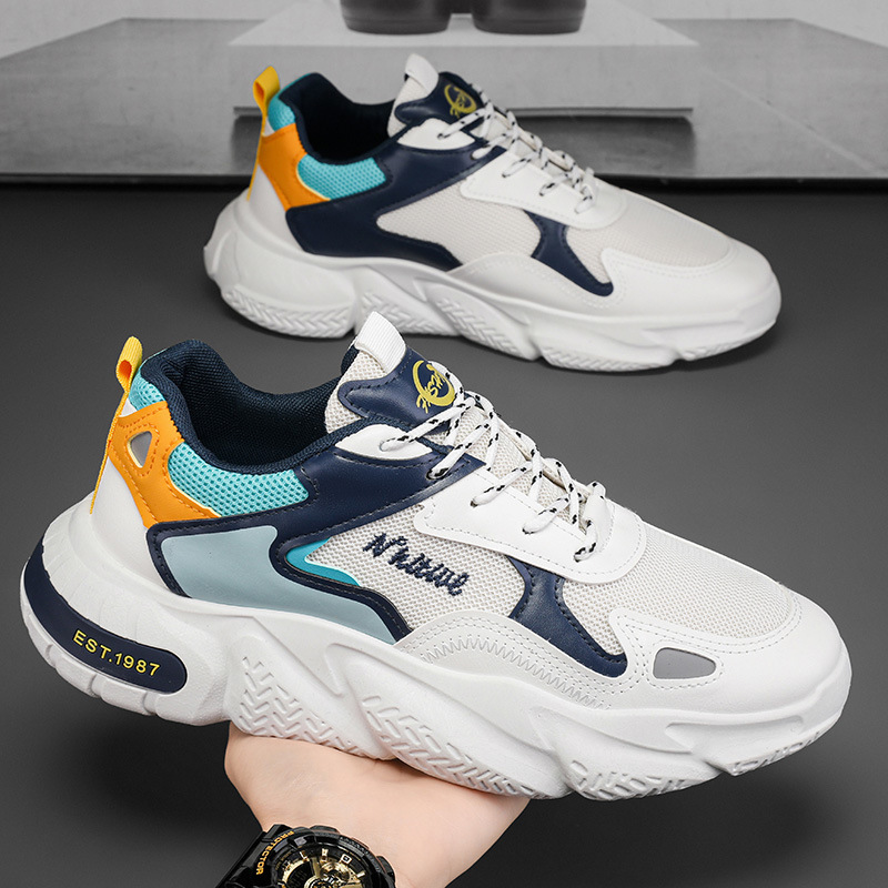 Zapatos de hombre invierno 2026 nuevos zapatos deportivos juveniles de carreras casuales aumentan la popularidad en línea de los zapatos de moda de papá para hombres