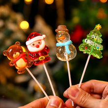 圣诞节糖果礼盒装硬糖卡通圣诞老人造型棒棒糖儿童平安夜礼物零食