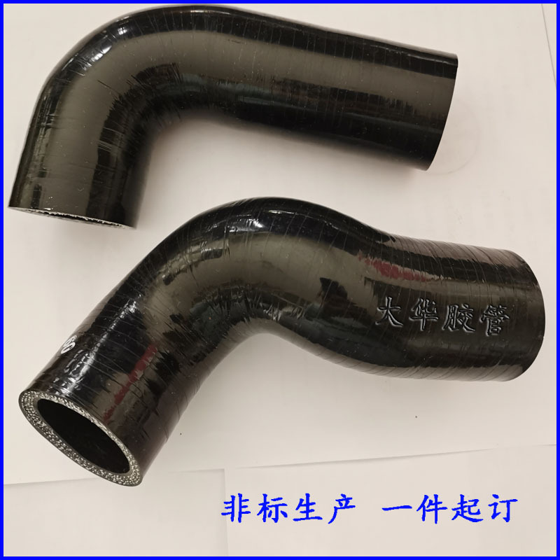 颜色可选 耐高温夹布夹线硅胶管