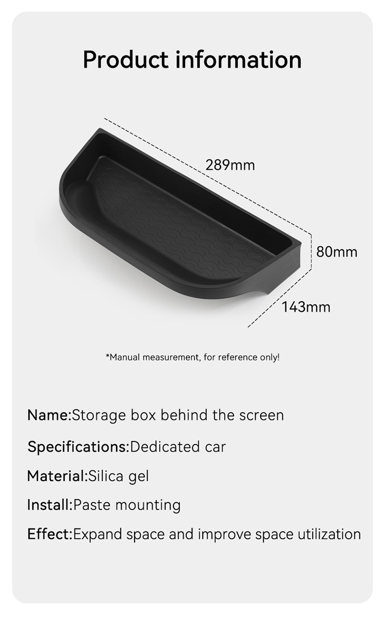 Suitable for 24 Byd Shark Pickup Central Control Screen Storage Box Shark Car Storage Car Supplies Modification