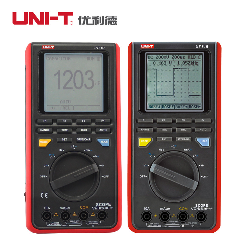 优利德UT81B/UT81C 示波型数字万用表 USB传输 示波表储存示波器