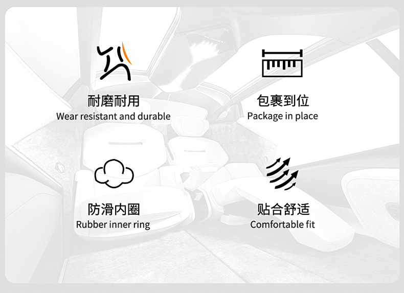 Full Leather Car Handlebar Cover, Universal Steering Wheel Cover for All Seasons, Interior Decoration, Amazon, Aliexpress, Tiktok, Foreign Trade